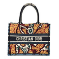 Canvas Embroidered Paisley Medium Book Tote Blue Multicolor £¨ Direct shipment via from wholesalehk.shop