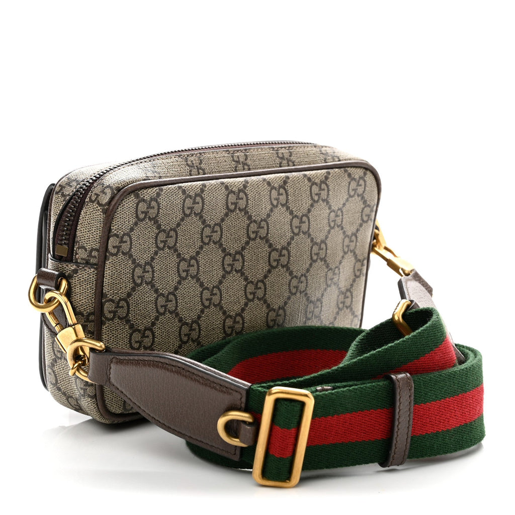 GG Supreme Monogram Web Mini Ophidia Bag Beige Ebony wholesalehk.shop