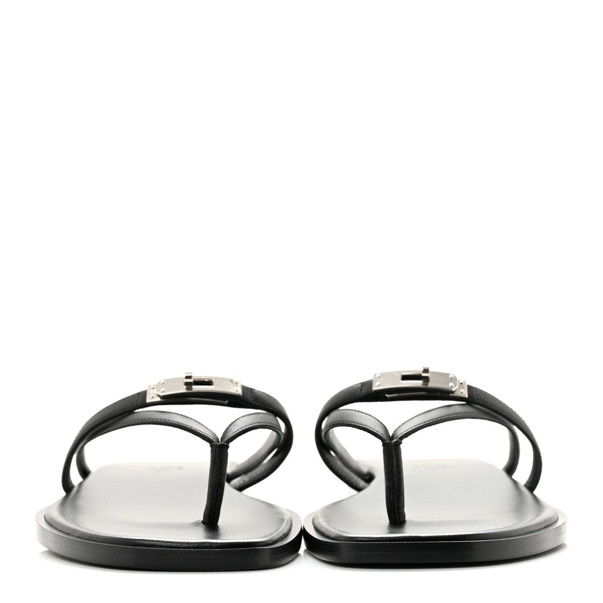 Calfskin Miss Sandals 37 Black wholesalehk.shop