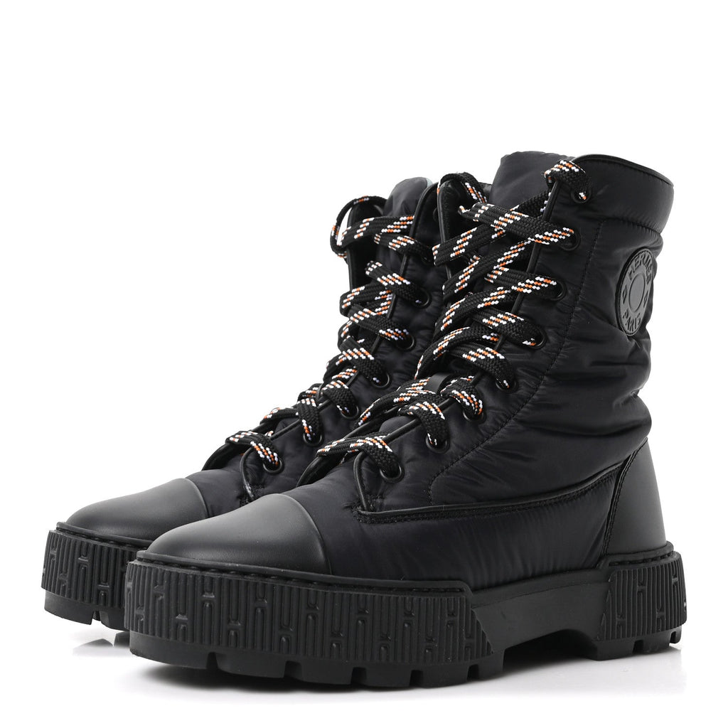 Calfskin Parachute Fresh Ankle Boots 35 Black wholesalehk.shop