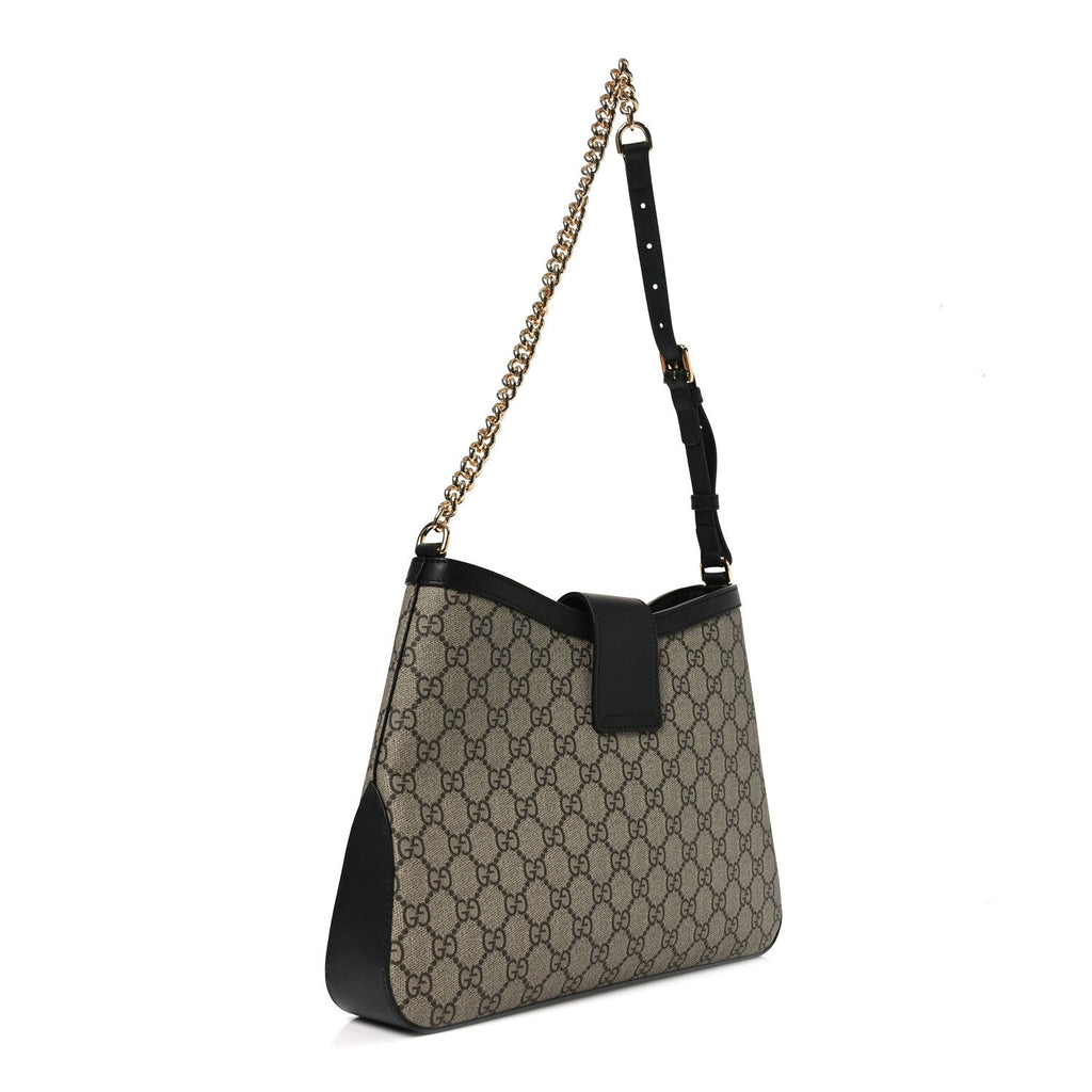 GG Supreme Monogram Medium Padlock Shoulder Bag Black £¨ Direct shipment via from wholesalehk.shop