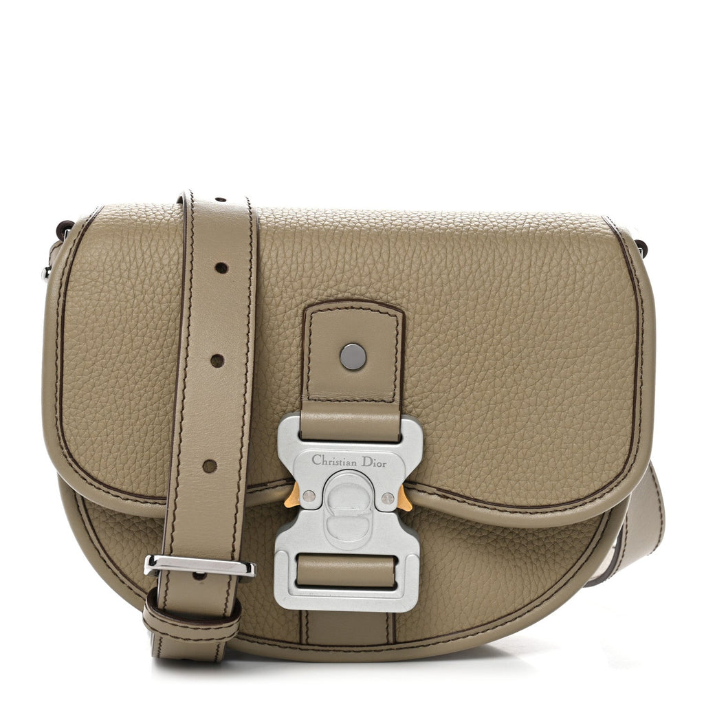 Grained Calfskin Mini Gallop Bag With Strap Beige wholesalehk.shop