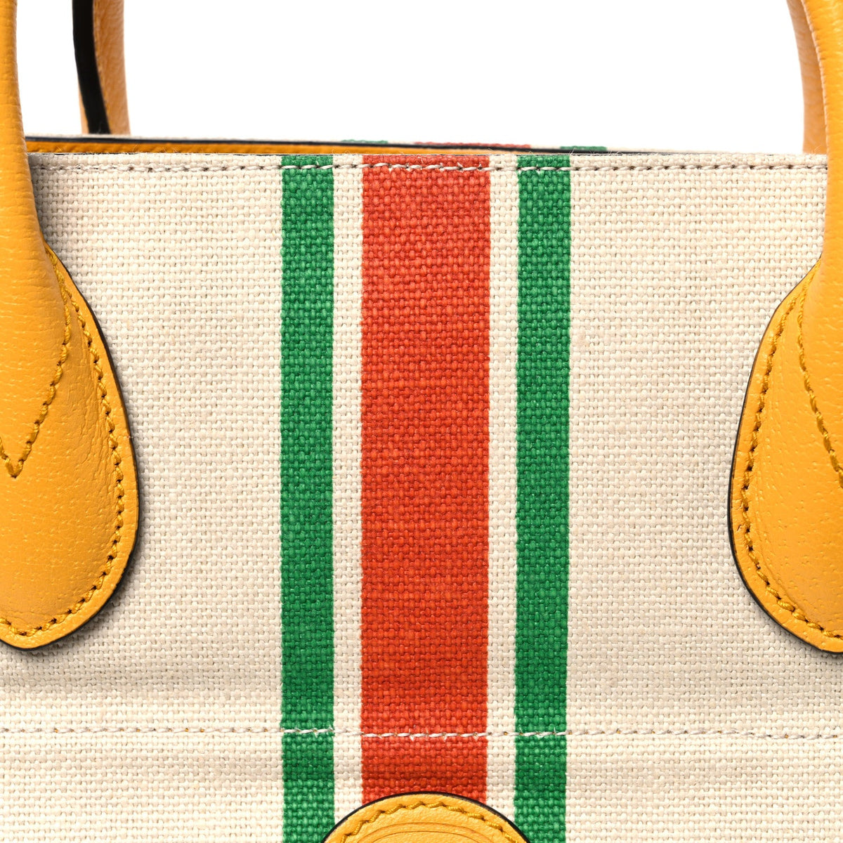 Linen Heavy Canvas Textured Dollar Calfskin Web Large Retro Interlocking G Foldable Tote Light Beige wholesalehk.shop