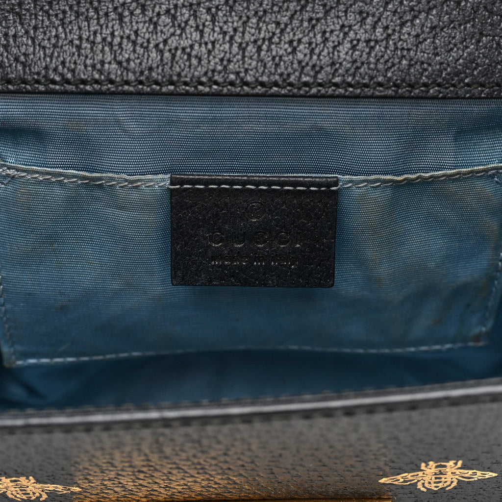 Grained Calfskin Bee Star Small Padlock Shoulder Bag Black £¨ Direct shipment via from wholesalehk.shop