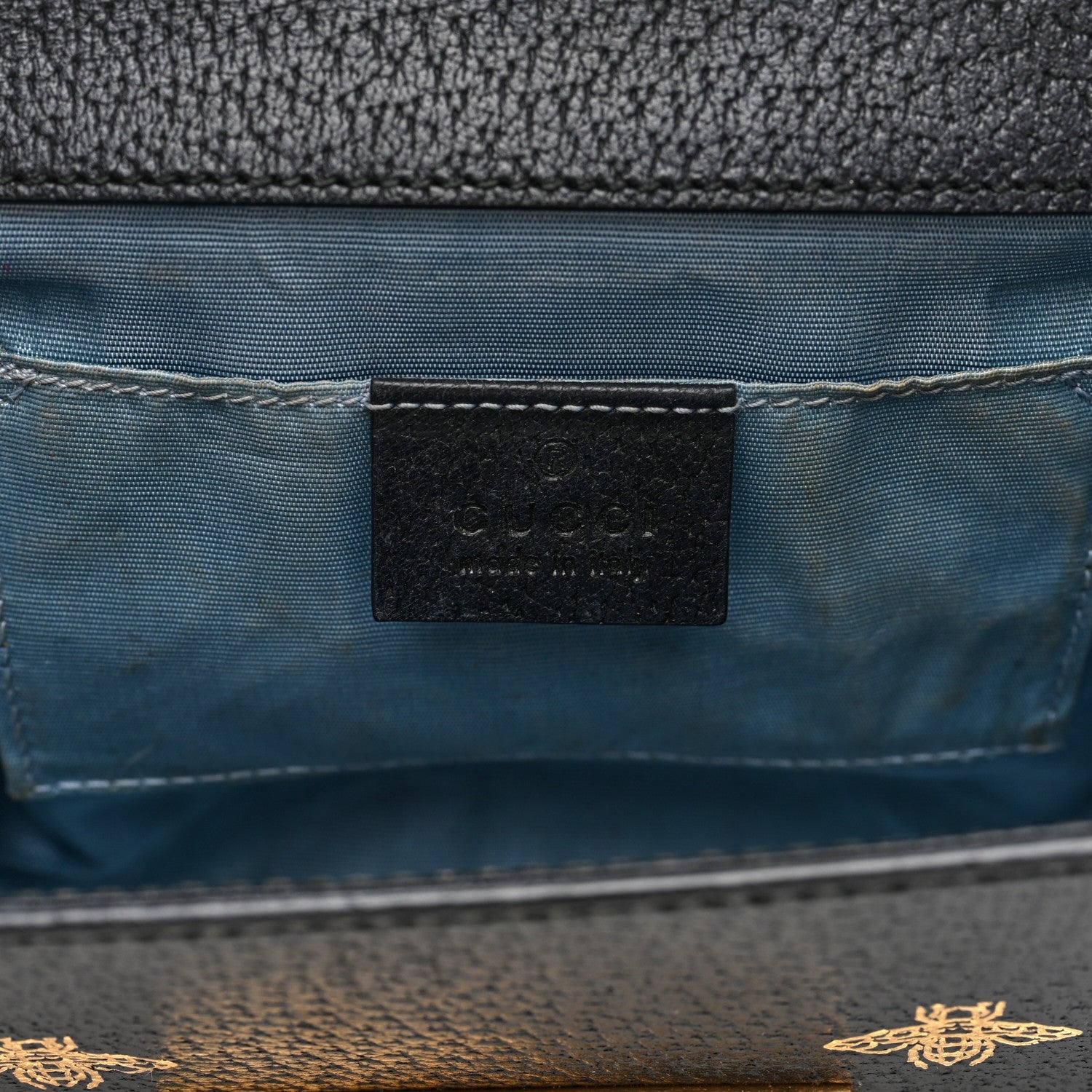 Grained Calfskin Bee Star Small Padlock Shoulder Bag Black £¨ Direct shipment via from wholesalehk.shop