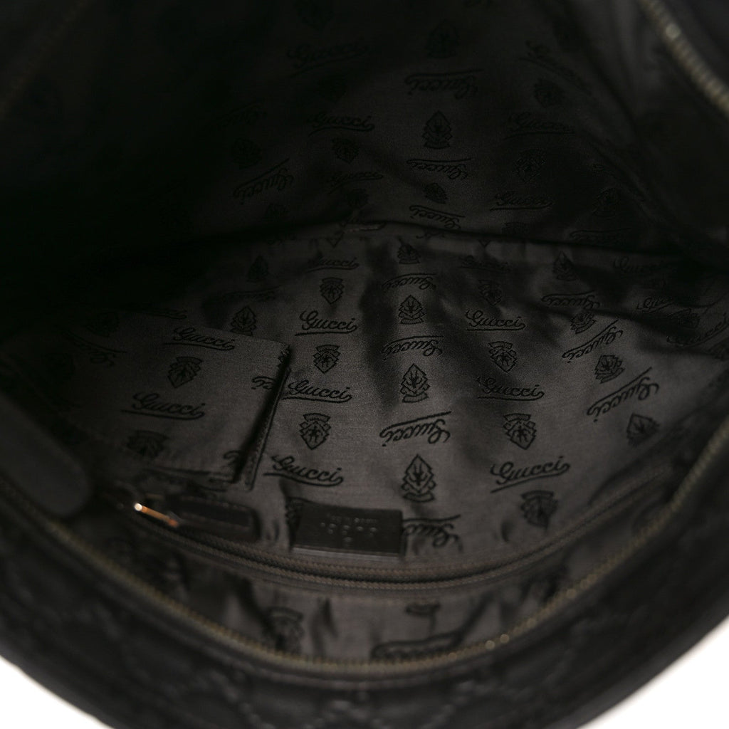 Guccissima Medium Flat Messenger Bag Black £¨ Direct shipment via from wholesalehk.shop