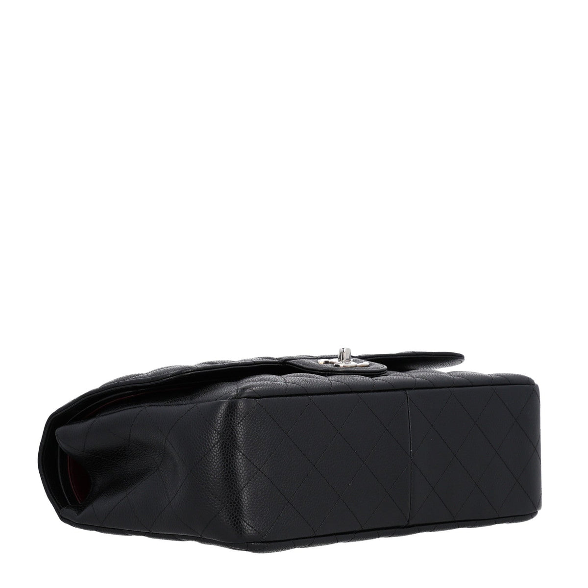 Caviar Quilted Jumbo Double Flap Black wholesalehk.shop