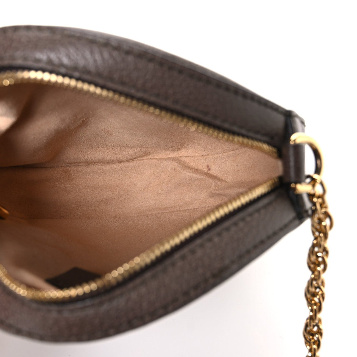 GG Supreme Monogram Web Mini Ophidia Round Shoulder Bag Brown wholesalehk.shop