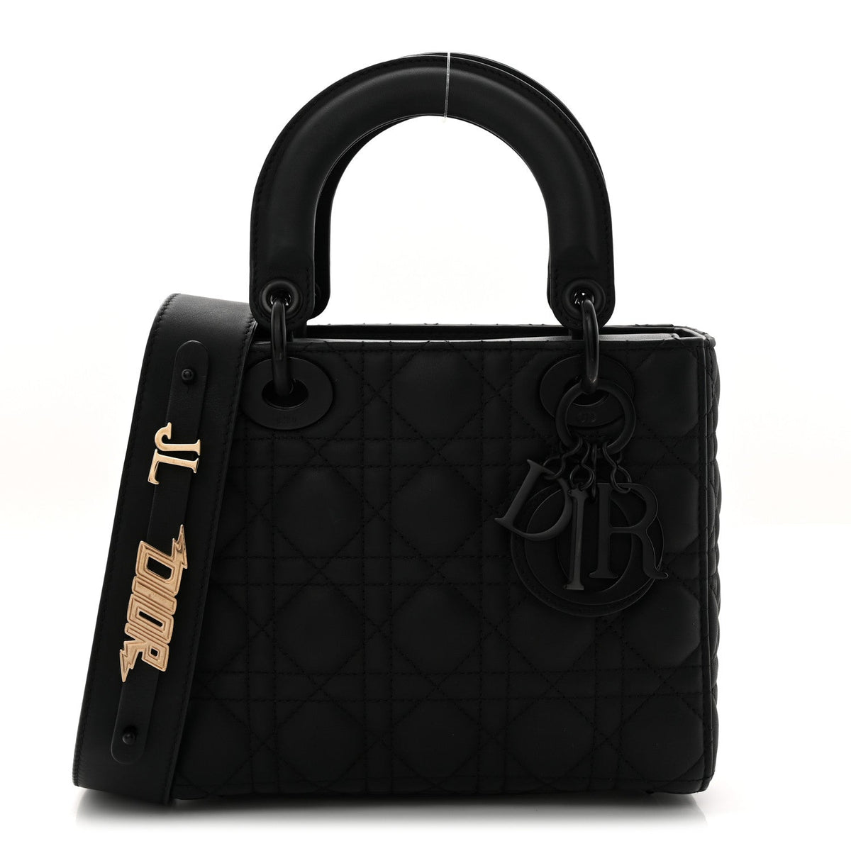 Ultra Matte Calfskin Cannage Small My ABCDior Lady Dior Black wholesalehk.shop