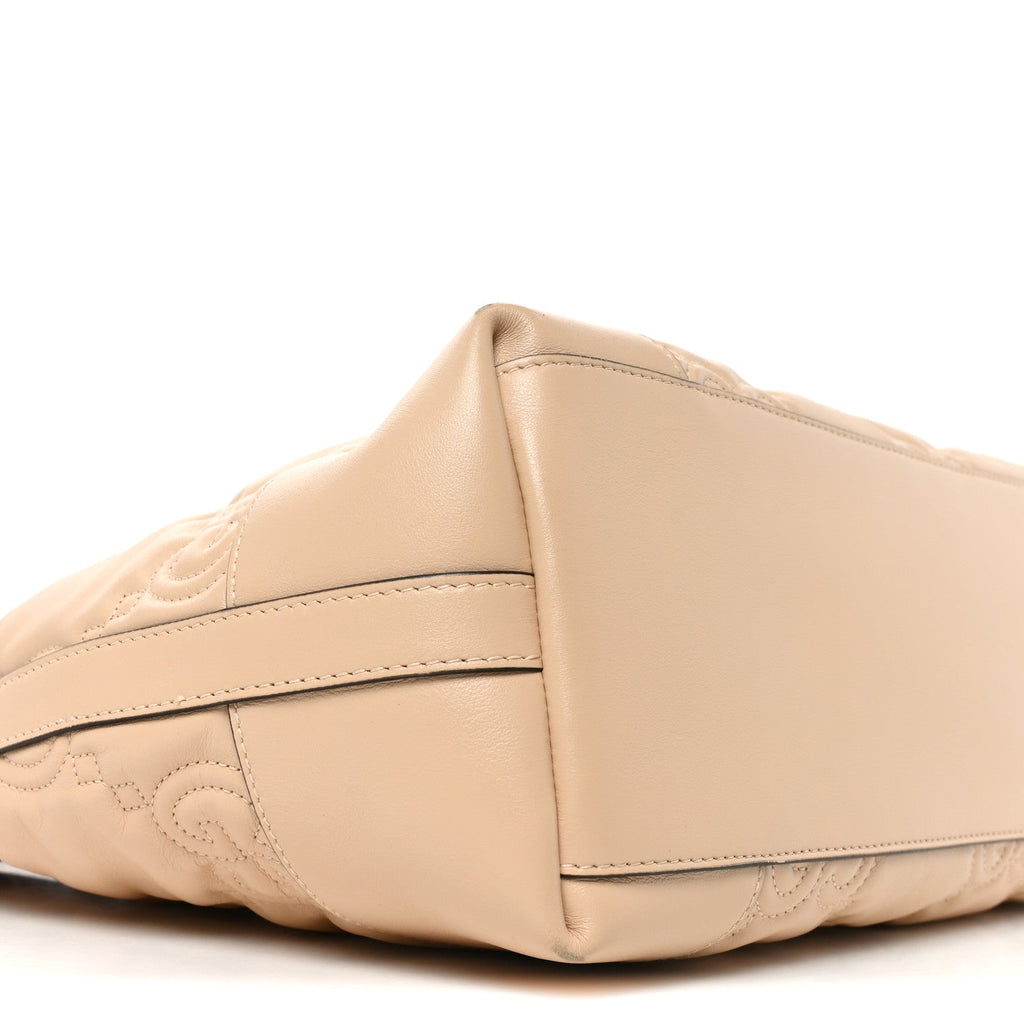 Calfskin GG Matelasse Medium Ophidia Shopping Tote Beige wholesalehk.shop