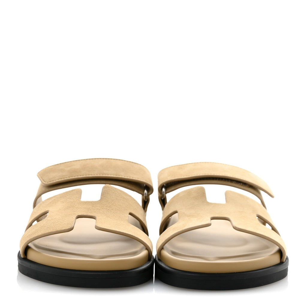 Suede Goatskin Womens Chypre Sandals 38 Beige Sable wholesalehk.shop