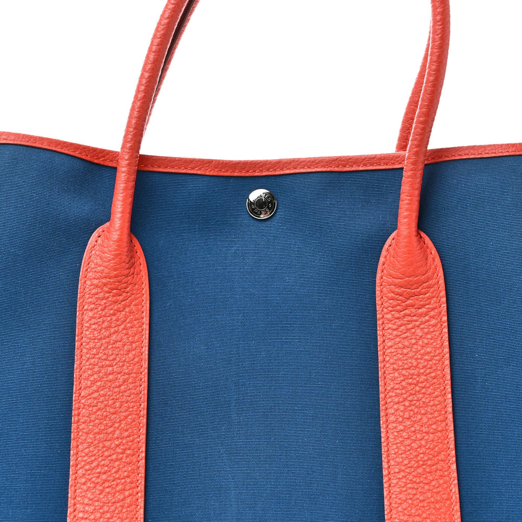 Toile Negonda Garden Party Tote 36 MM  Bleu Zanzibar Capucine £¨ Direct shipment via from wholesalehk.shop
