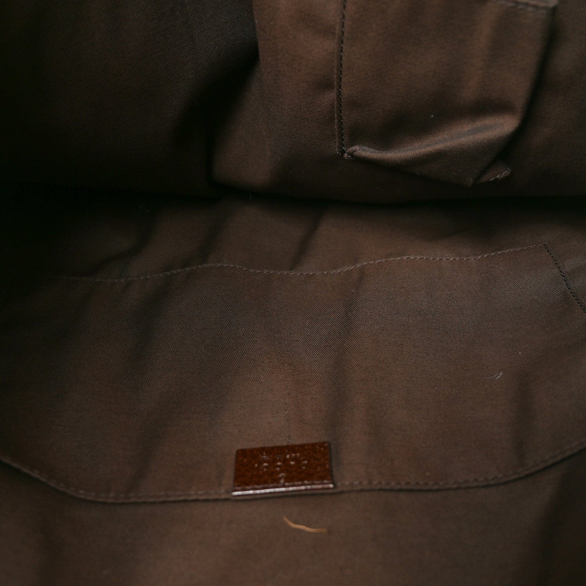 GG Monogram Medium Handle Vertical Tote Bag Dark Brown wholesalehk.shop