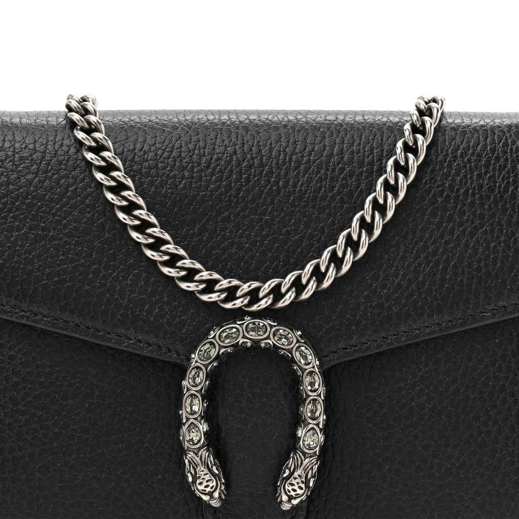 Calfskin Mini Dionysus Chain Wallet Black wholesalehk.shop