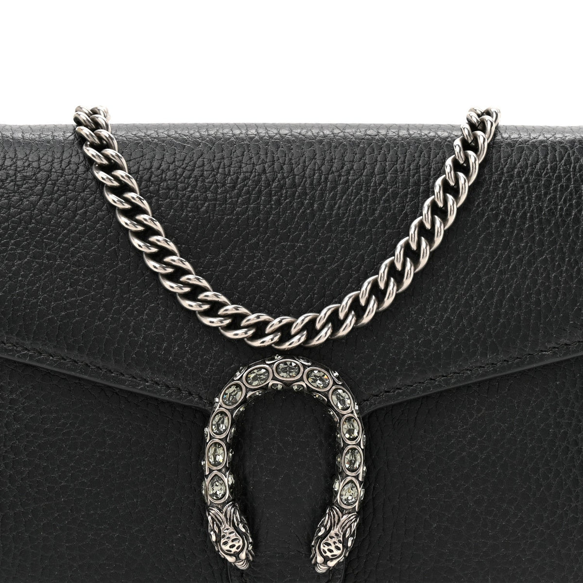 Calfskin Mini Dionysus Chain Wallet Black wholesalehk.shop