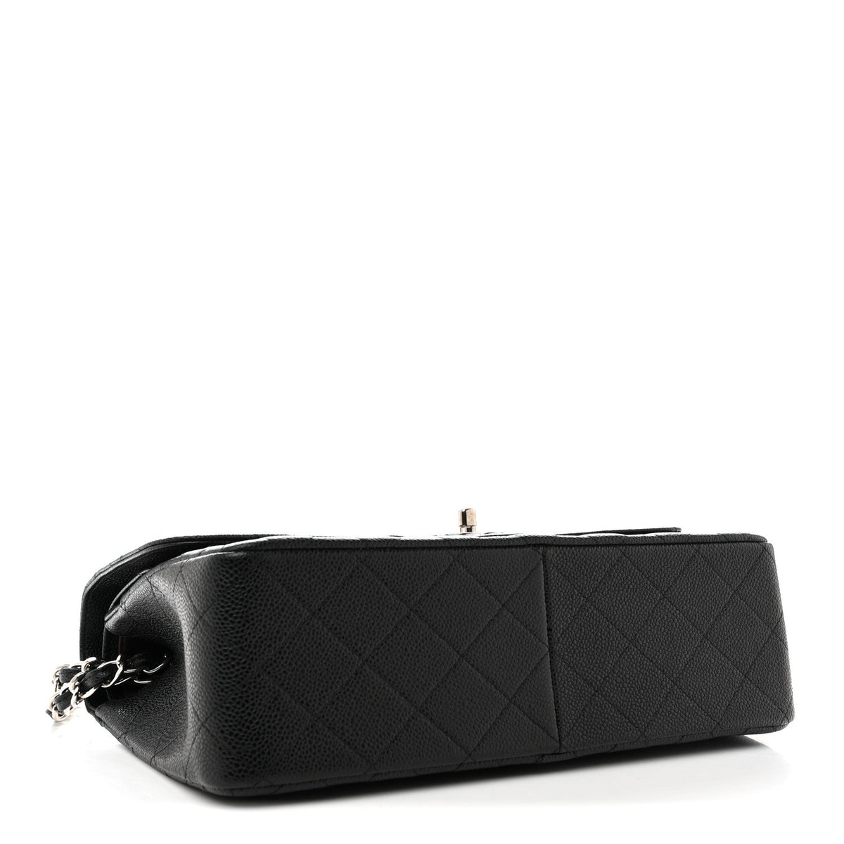 Caviar Quilted Jumbo Double Flap Black wholesalehk.shop
