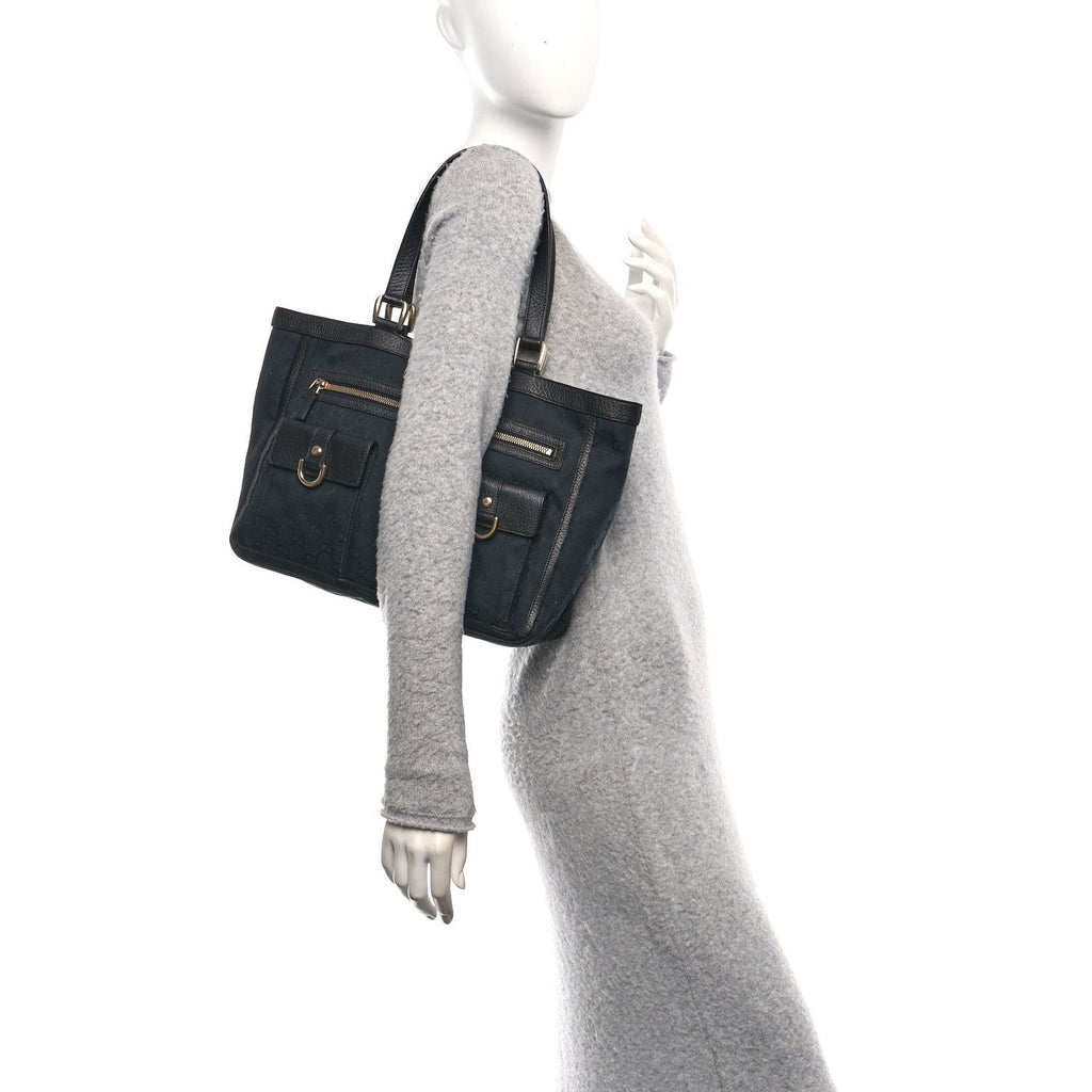Monogram Abbey D Ring Tote Black wholesalehk.shop