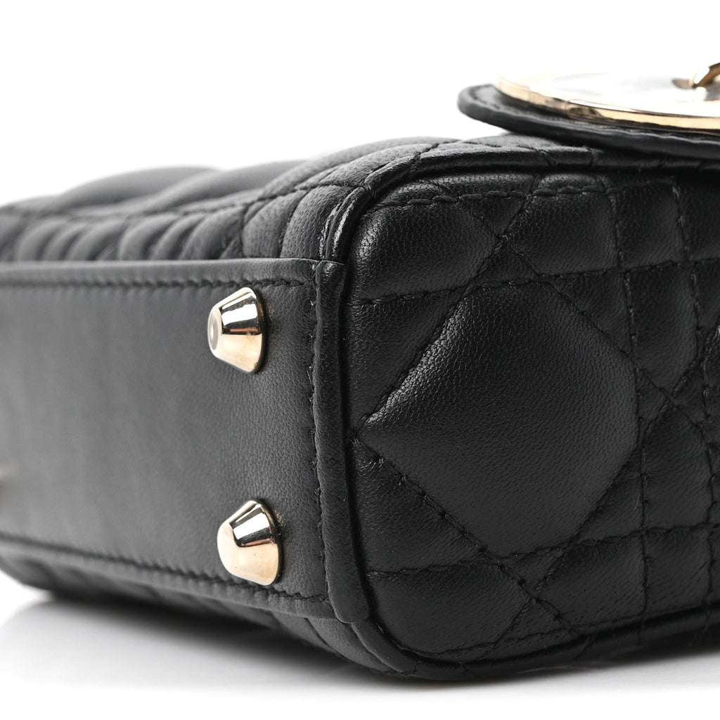 Lambskin Cannage Micro Lady Dior Black wholesalehk.shop