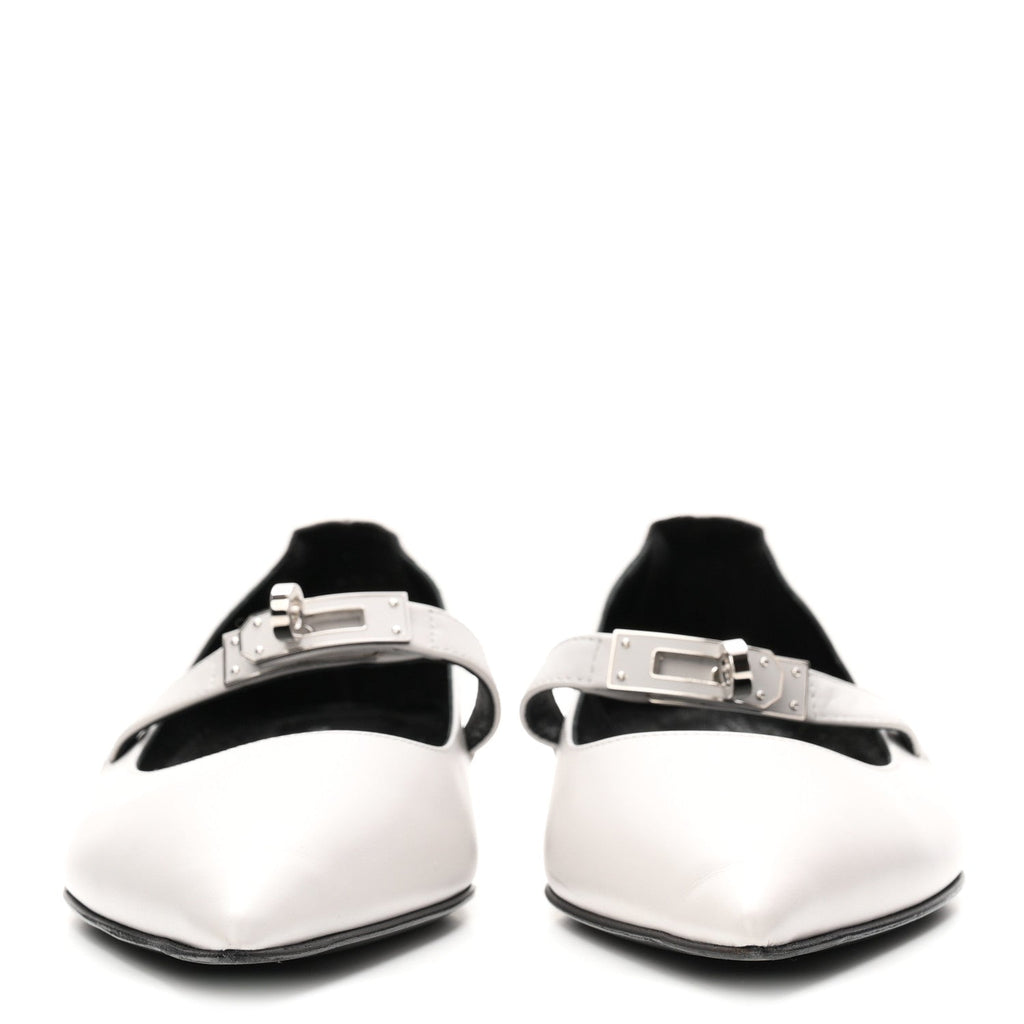 Calfskin Kelly Ballet Flat 38 Gris Clair wholesalehk.shop