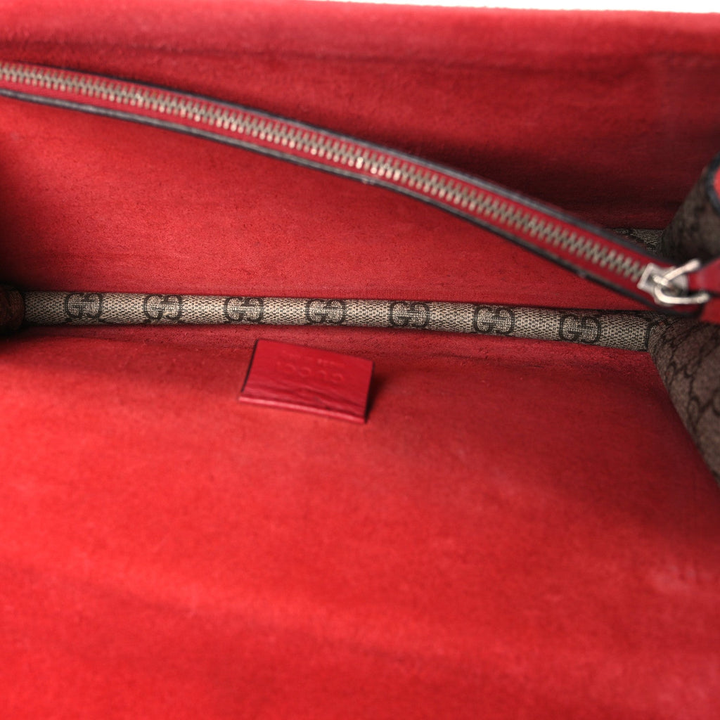 GG Supreme Monogram Small Dionysus Shoulder Bag Red wholesalehk.shop
