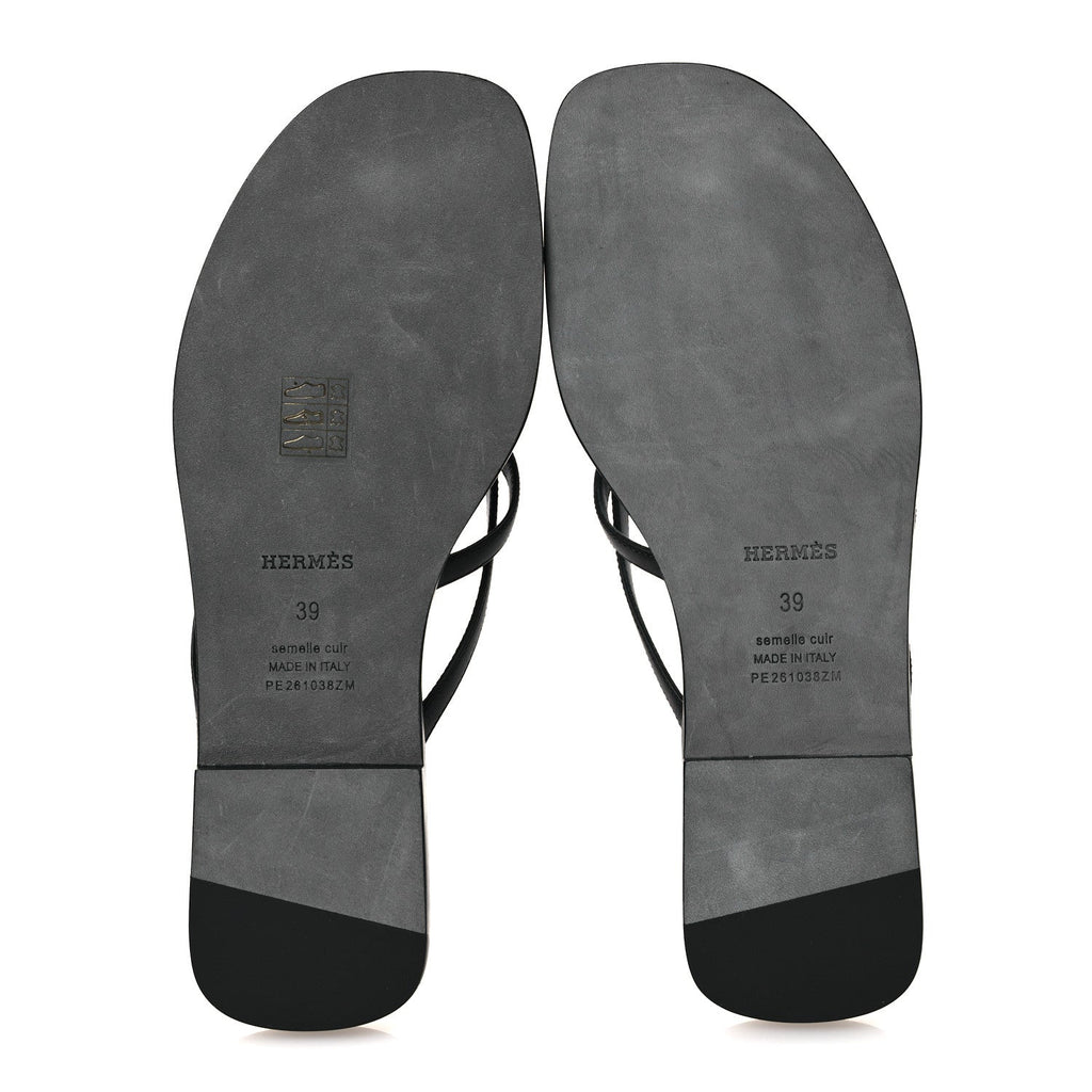 Calfskin Miss Sandals 39 Black wholesalehk.shop