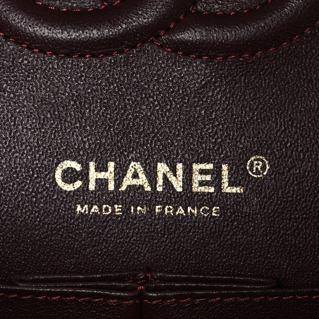 Lambskin Quilted Medium Double Flap Black wholesalehk.shop