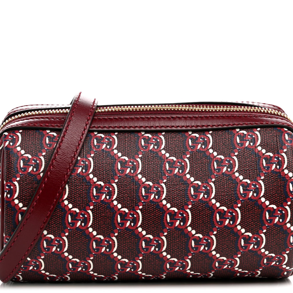 GG Shadow Monogram Ophidia Crossbody Bag Rosso Ancora Red wholesalehk.shop