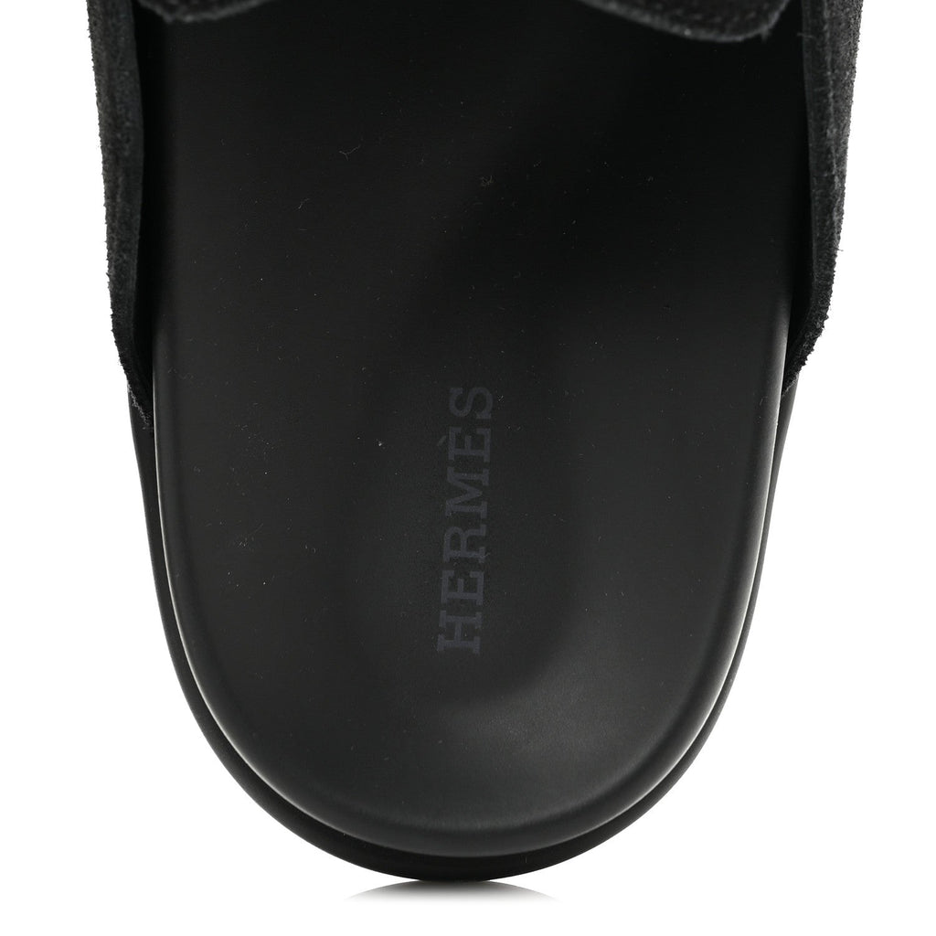 Suede Calfskin Go Mules 40 Black wholesalehk.shop
