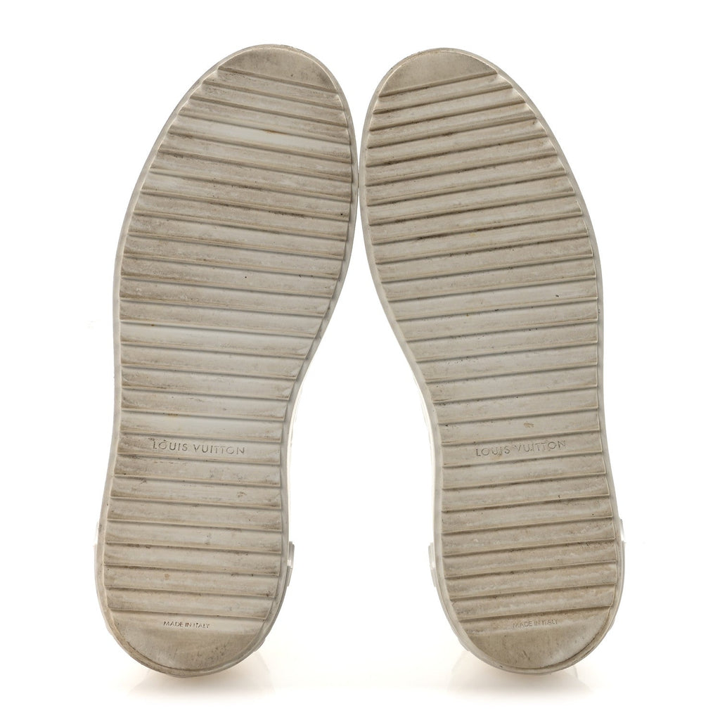 Lambskin Embossed Monogram Time Out Sneakers 40 White £¨ Direct shipment via from wholesalehk.shop