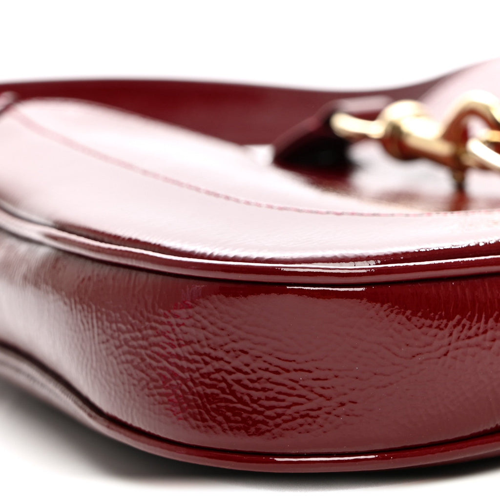 Patent Calfskin Small Jackie Shoulder Bag Rosso £¨ Direct shipment via from wholesalehk.shop