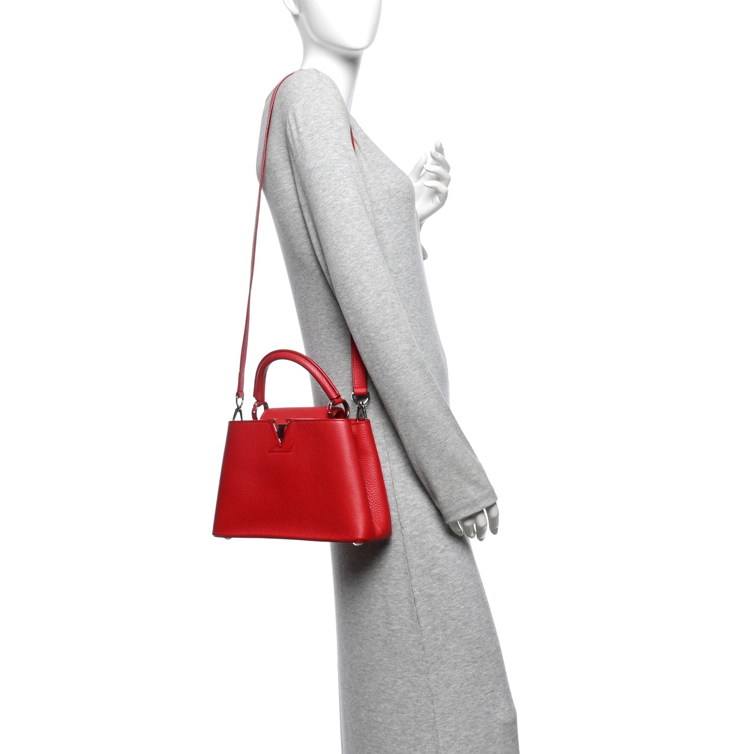 Taurillon Capucines BB Scarlet Red £¨ Direct shipment via from wholesalehk.shop