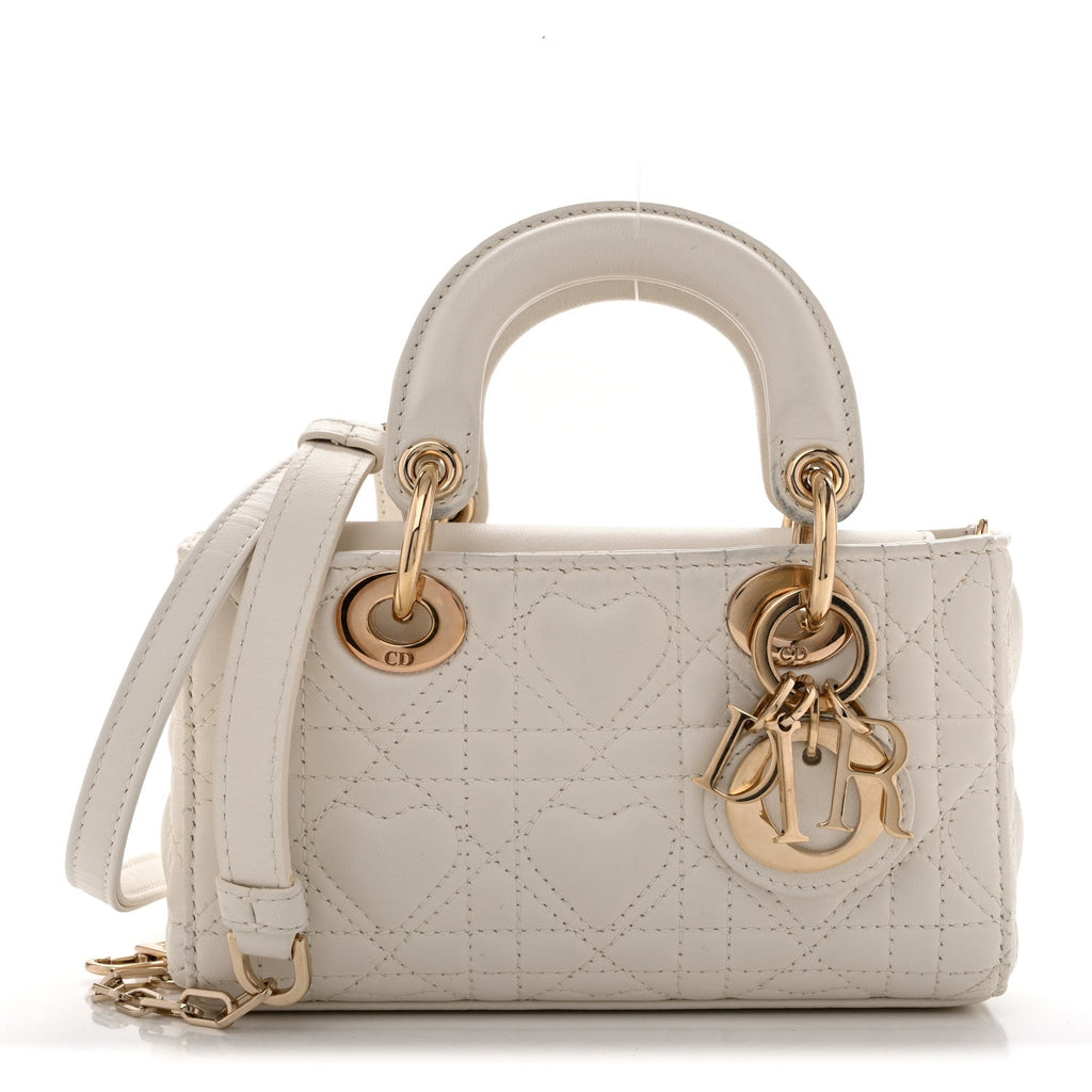 Lambskin Cannage Dioramour Micro Lady D-Joy Latte wholesalehk.shop