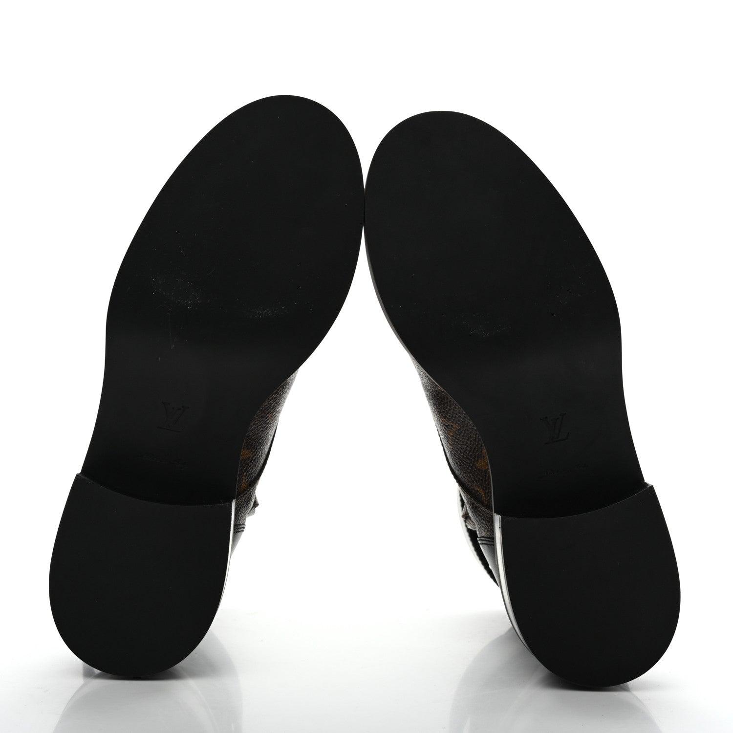 Calfskin Monogram Wonderland Flat Ranger Boots 37 Black £¨ Direct shipment via from wholesalehk.shop