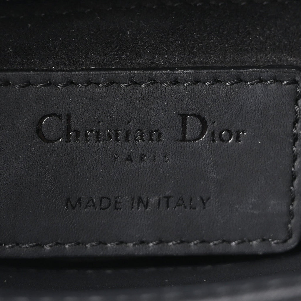 Ultra Matte Calfskin Cannage Mini Lady Dior Black wholesalehk.shop