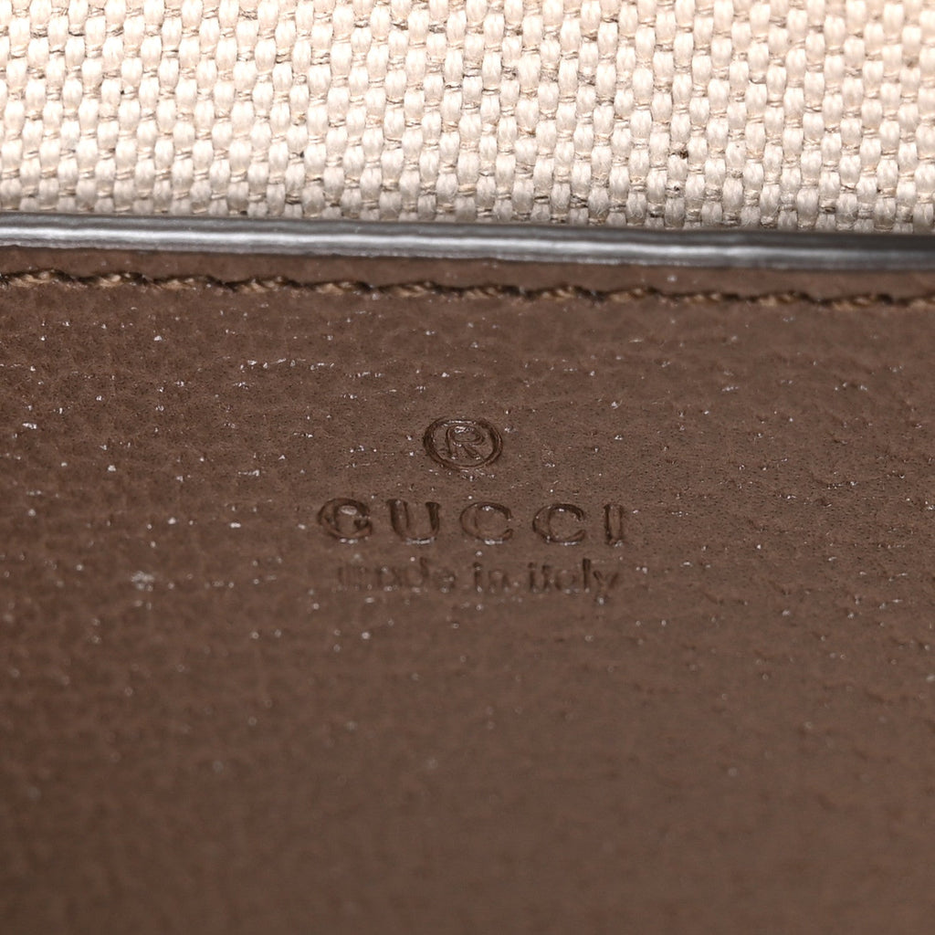 GG Supreme Monogram Textured Dollar Calfskin Mini Ophidia Chain Bag Beige Ebony wholesalehk.shop