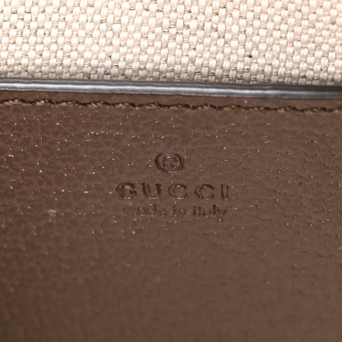 GG Supreme Monogram Textured Dollar Calfskin Mini Ophidia Chain Bag Beige Ebony wholesalehk.shop
