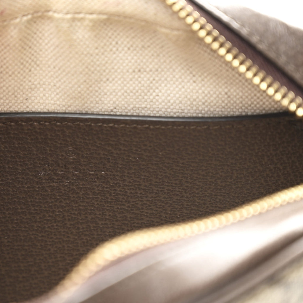 GG Supreme Monogram Textured Calfskin Super Mini Ophidia Shoulder Bag Beige Ebony New Acero wholesalehk.shop