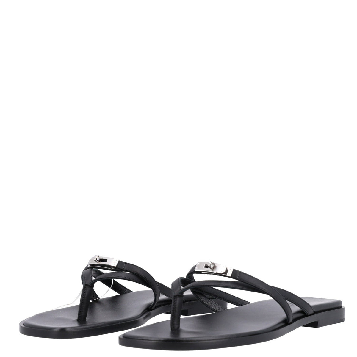 Calfskin Miss Sandals 39 Black wholesalehk.shop