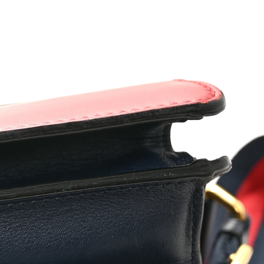 Moon Calfskin Bamboo Web Medium Dionysus Top Handle Bag Blue Emerald Hibiscus Red wholesalehk.shop