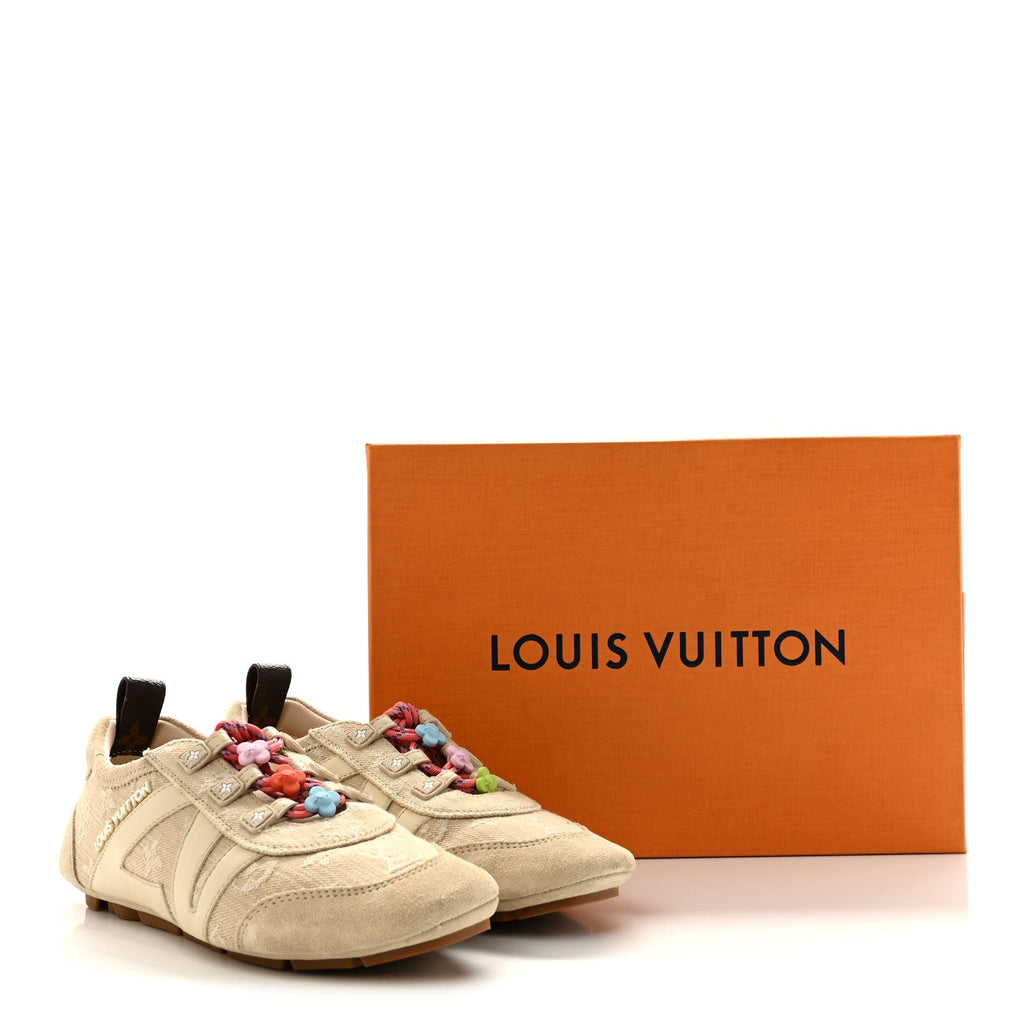 Monogram Denim LV Sneakerina 36 Greige £¨ Direct shipment via from wholesalehk.shop