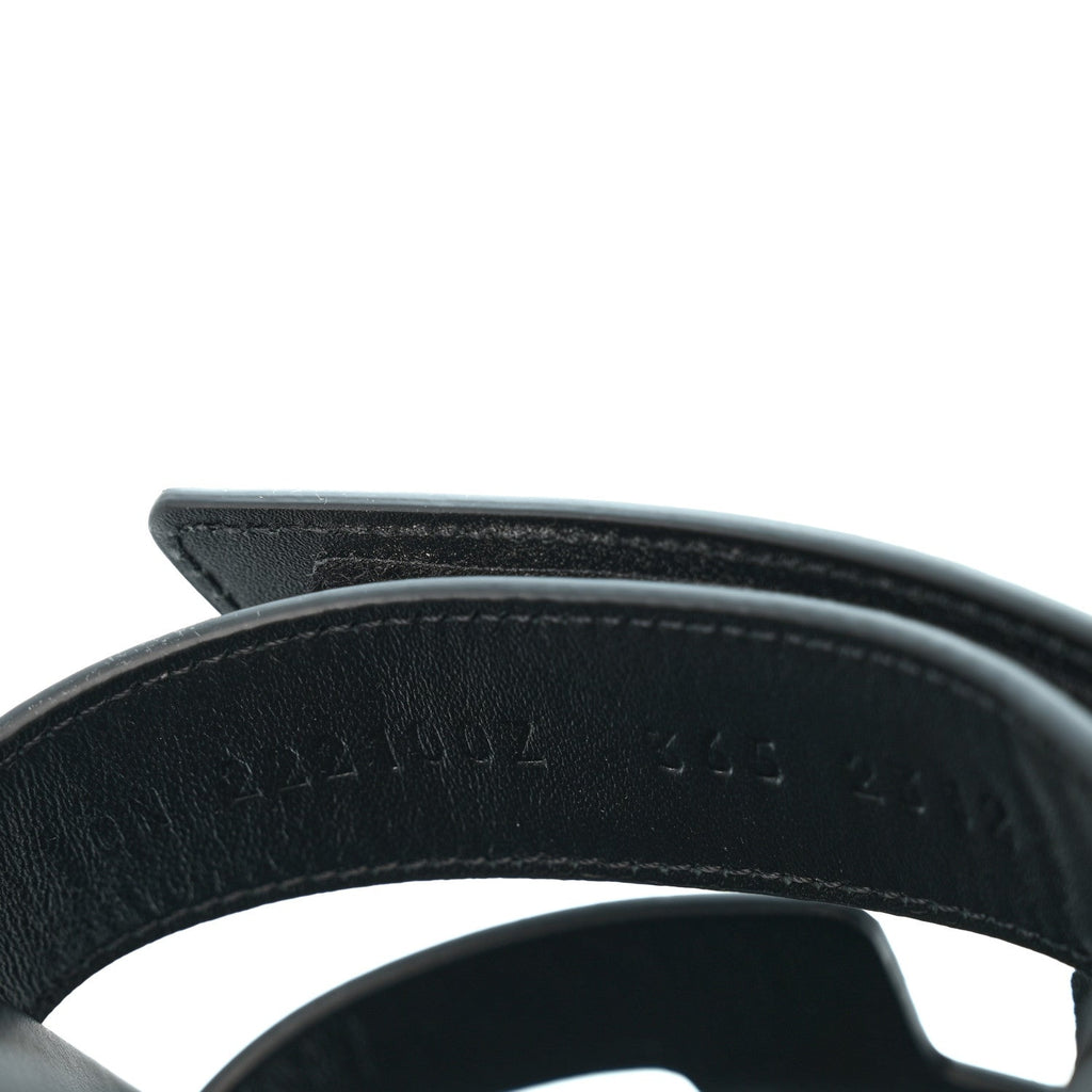 Calfskin Womens Chypre Sandals 36.5 Black wholesalehk.shop