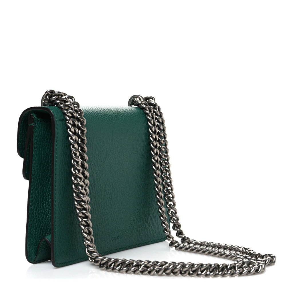 Calfskin Mini Dionysus Shoulder Bag Emerald wholesalehk.shop