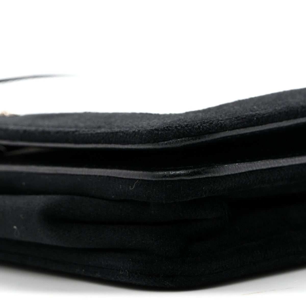 Velvet Mirror Embellished Boy Wallet On Chain WOC Argent wholesalehk.shop