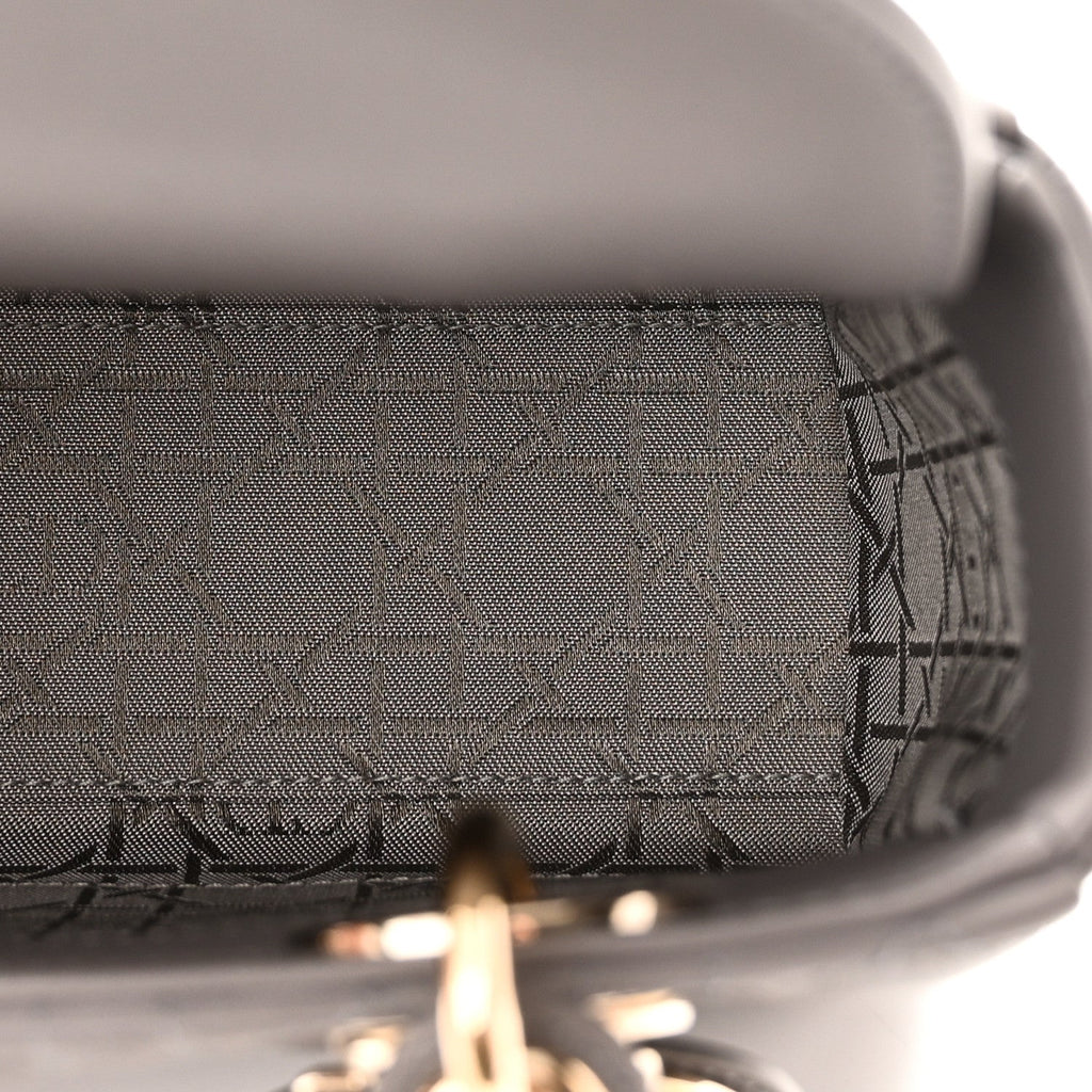 Lambskin Cannage Small My ABCDior Lady Dior Grey wholesalehk.shop