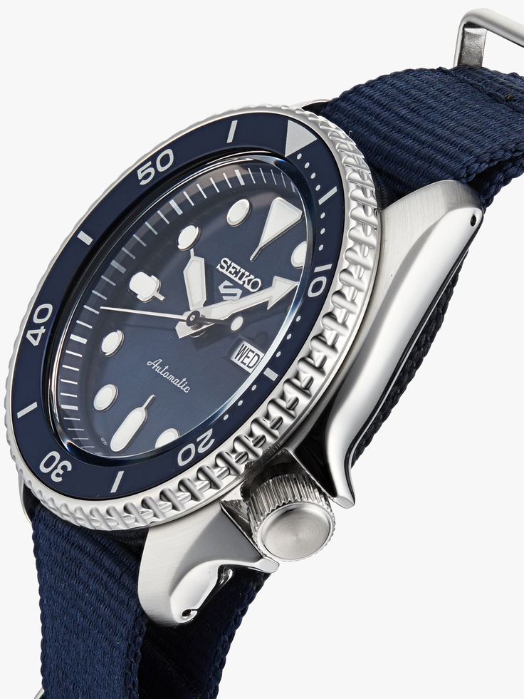 Seiko 5 Sports Automatic SKX Blue Dial Blue NATO Strap Watch For Men - SRPD51K2 wholesalehk.shop