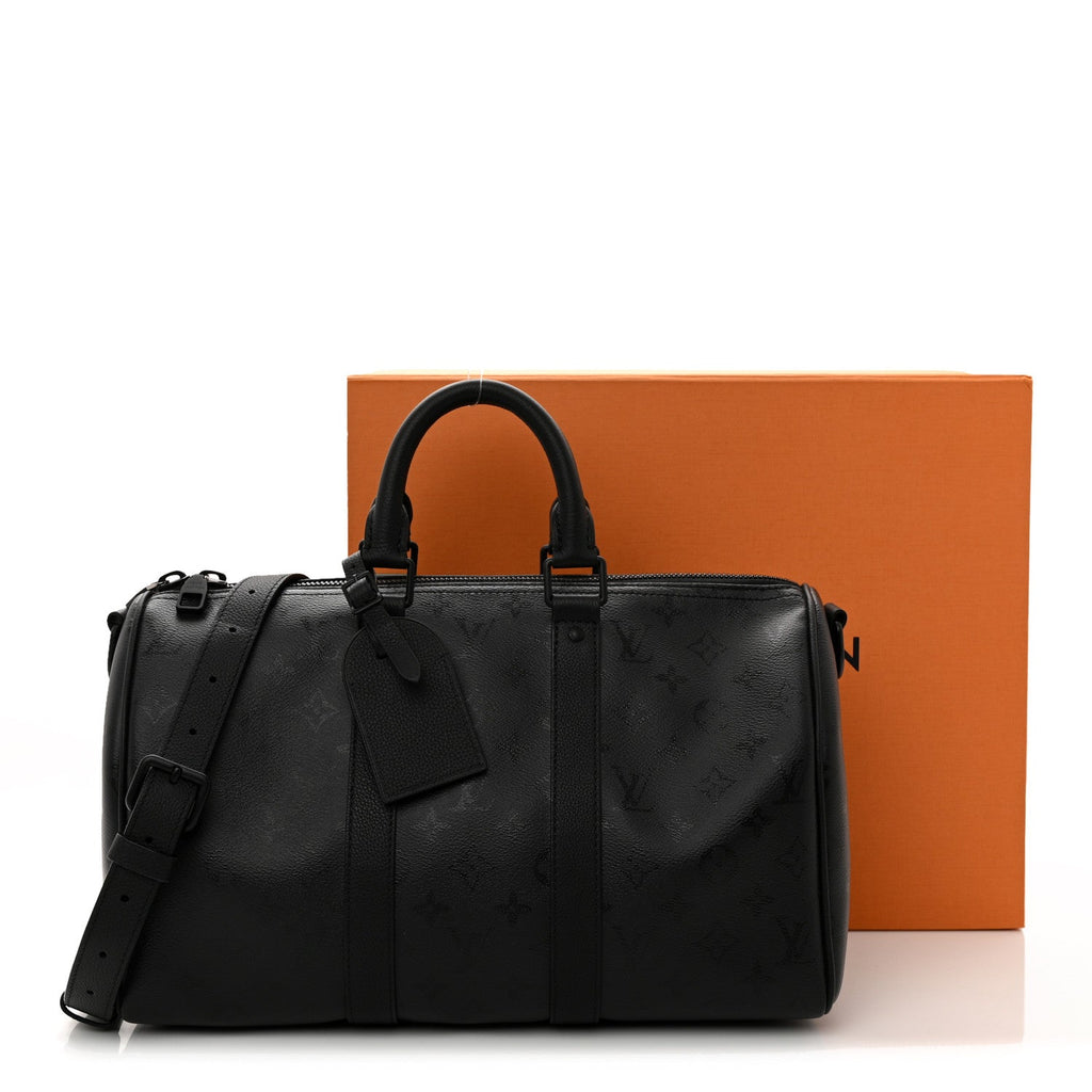 Monogram Midnight Keepall Bandouliere 35 Black wholesalehk.shop