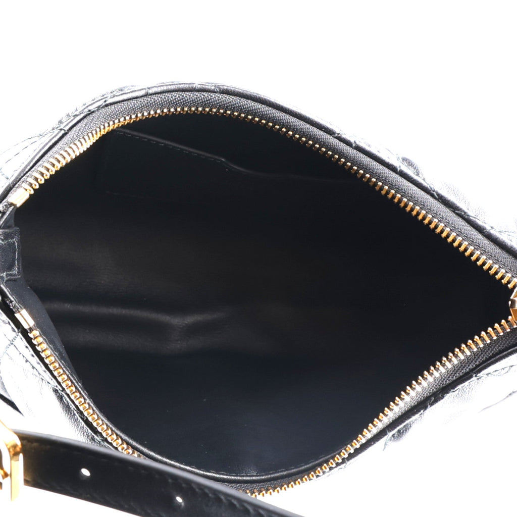 Calfskin Macrocannage Miss Caro Mini Hobo Bag Black wholesalehk.shop