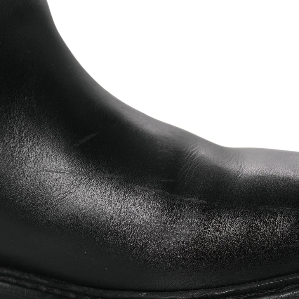Guccissima Real Betis Glamour Calfskin Michelangelo Slim Horsebit Riding Boots 39.5 Black £¨ Direct shipment via from wholesalehk.shop