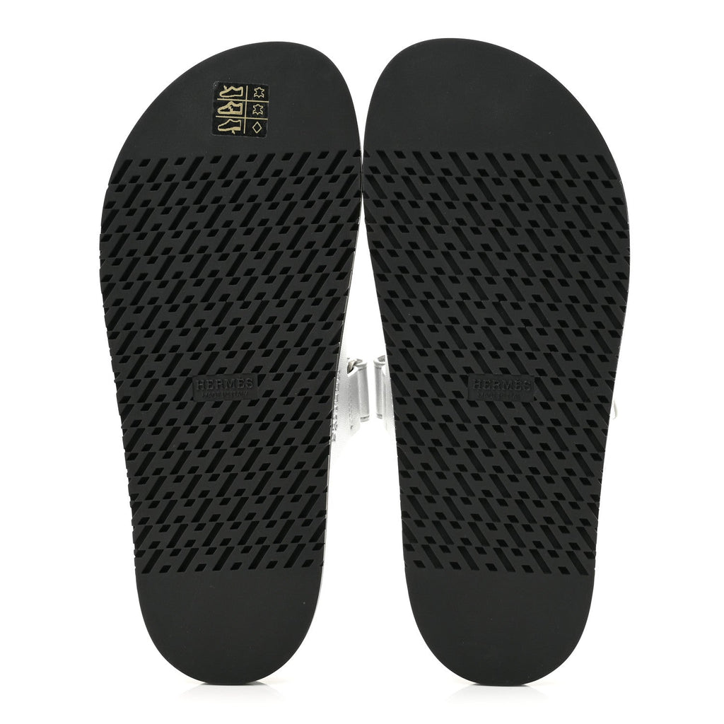 Metallic Goatskin Womens Chypre Sandals 40 Argent wholesalehk.shop