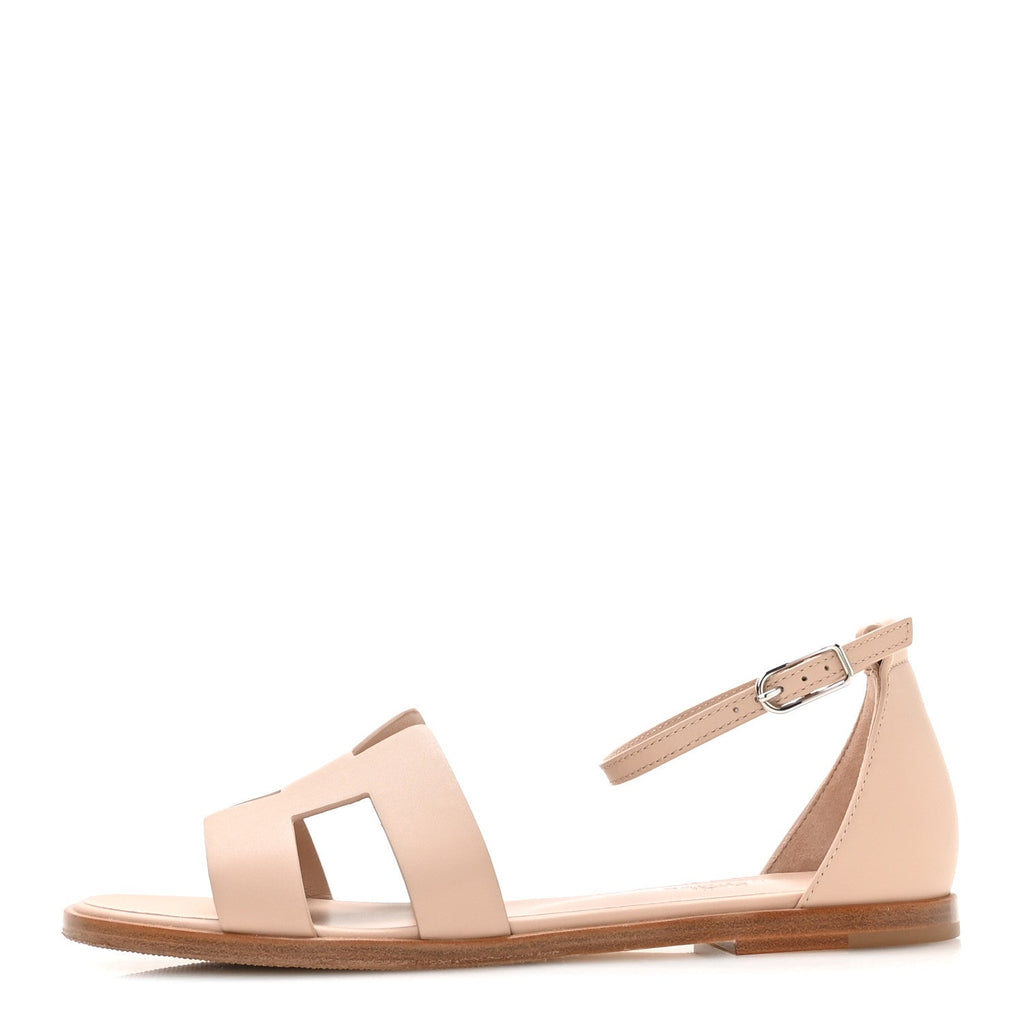 Calfskin Santorini Sandals 38 Beige Camel wholesalehk.shop